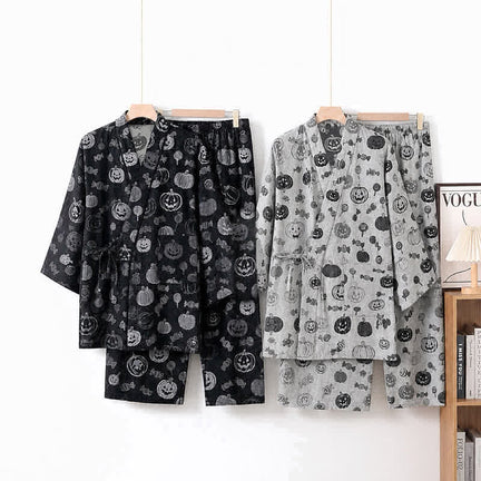 Ownkoti Pumpkin Candy Cotton Kimono Pajama Set - image 0
