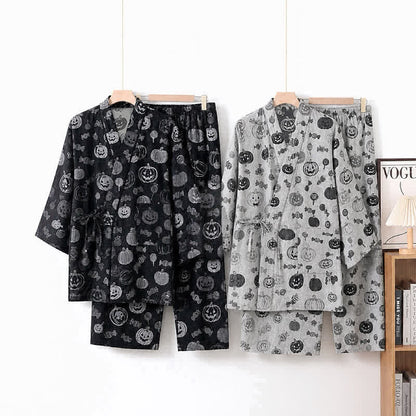 Ownkoti Pumpkin Candy Cotton Kimono Pajama Set - image 0