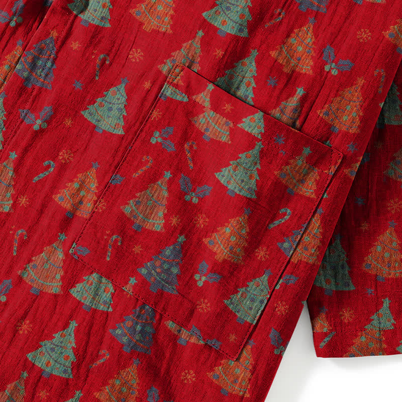 Ownkoti Christmas Tree Cotton Kimono Loungewear Set - image 14