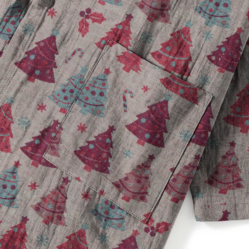 Ownkoti Christmas Tree Cotton Kimono Loungewear Set - image 30