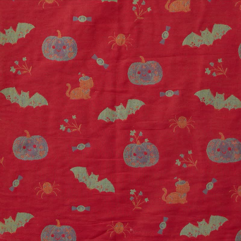 Ownkoti Halloween Pumpkin Bat Cotton Pajama Set - image 9