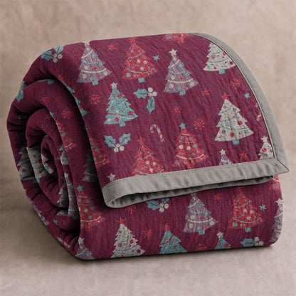 Ownkoti Festive Christmas Tree Cotton Gauze Blanket - image 13