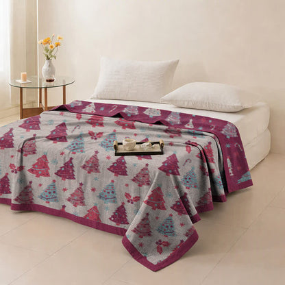 Ownkoti Festive Christmas Tree Cotton Gauze Blanket - image 22