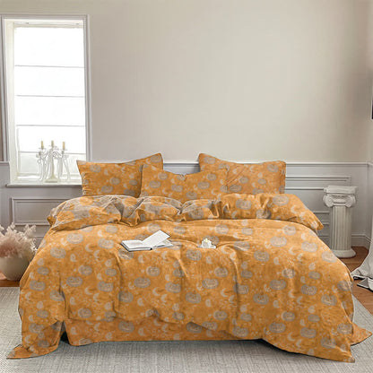 Ownkoti Halloween Pumpkin Moon Cotton Bedding Set - image 5