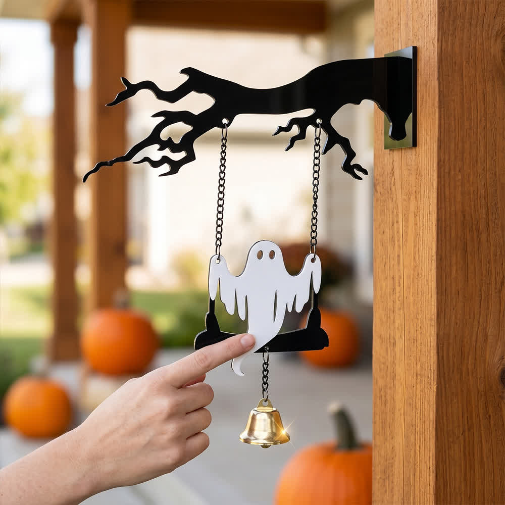 Ownkoti Halloween Spooky Tree Branch Hanging Ornament - Ghost - 4PCS - 3"W x 20"L - image 1