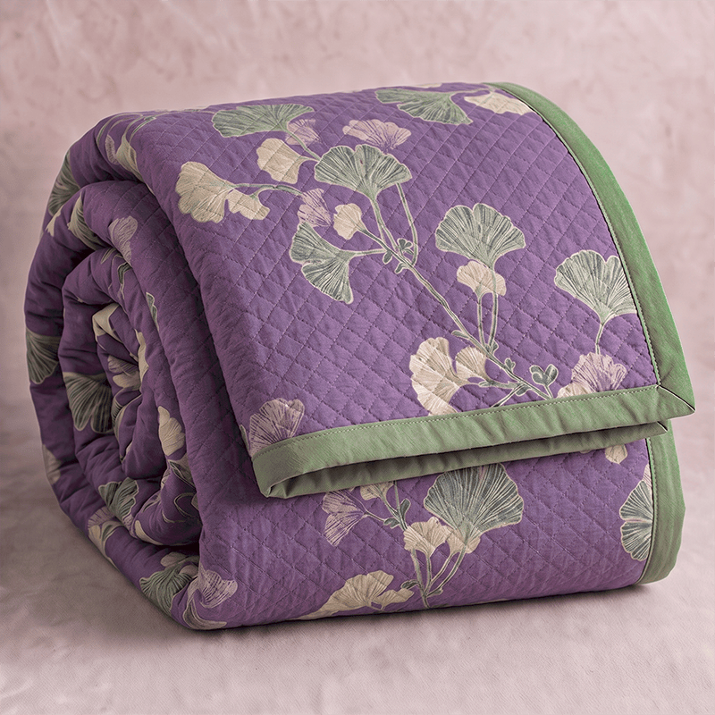 Ownkoti Artistic Ginkgo Leaf Cotton Gauze Blanket - image 1