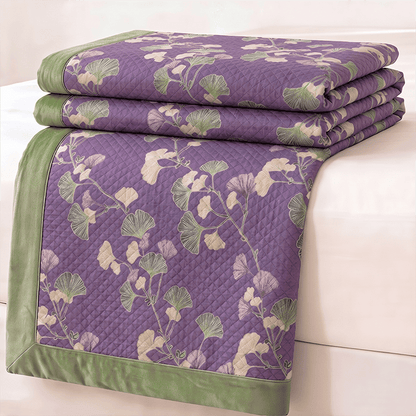 Ownkoti Artistic Ginkgo Leaf Cotton Gauze Blanket - image 2