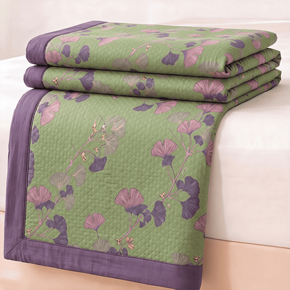 Ownkoti Artistic Ginkgo Leaf Cotton Gauze Blanket - image 13