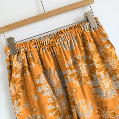 Ownkoti Sunflower Bloom Tie Strap Cami Loungewear Set - image 10
