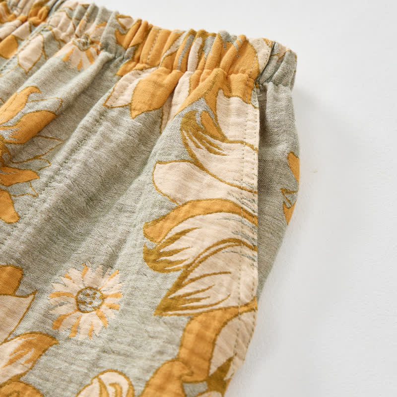 Ownkoti Sunflower Bloom Tie Strap Cami Loungewear Set - image 6