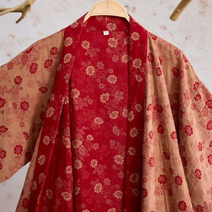 Ownkoti Retro Flower Cotton Gauze Kimono Robe - image 10