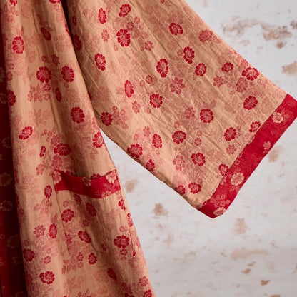 Ownkoti Retro Flower Cotton Gauze Kimono Robe - image 12