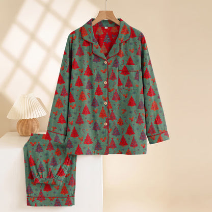 Ownkoti Christmas Tree Cotton Gauze Loungewear Set - image 7