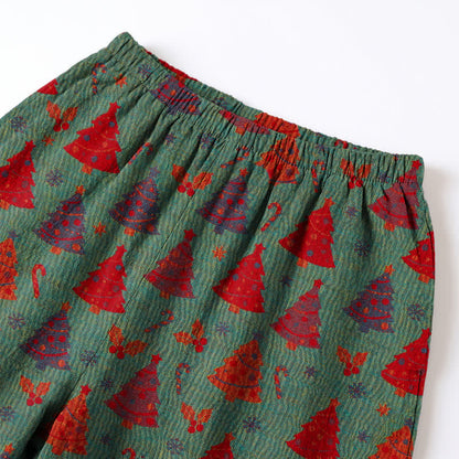 Ownkoti Christmas Tree Cotton Gauze Loungewear Set - image 10