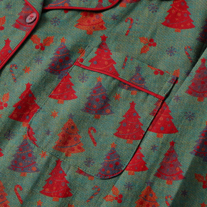 Ownkoti Christmas Tree Cotton Gauze Loungewear Set - image 11