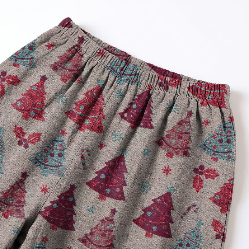 Ownkoti Christmas Tree Cotton Gauze Loungewear Set - image 22