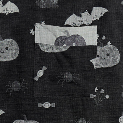Ownkoti Halloween Pumpkin Bat Cotton Kimono Robe - image 4