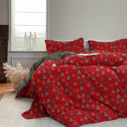 Ownkoti Festive Christmas Tree Cotton Bedding Set - image 3