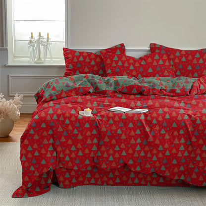 Ownkoti Festive Christmas Tree Cotton Bedding Set - image 2