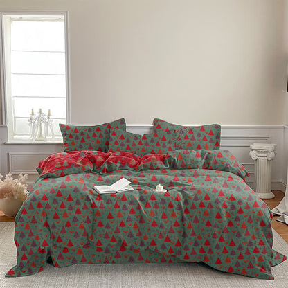 Ownkoti Festive Christmas Tree Cotton Bedding Set - image 13