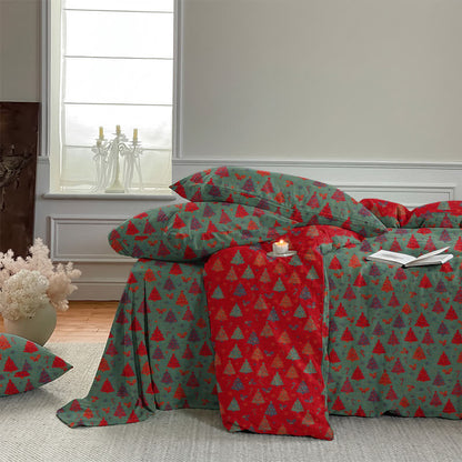 Ownkoti Festive Christmas Tree Cotton Bedding Set - image 14