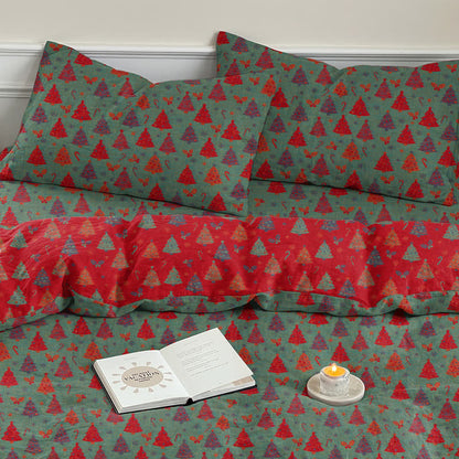 Ownkoti Festive Christmas Tree Cotton Bedding Set - image 15