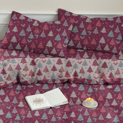 Ownkoti Festive Christmas Tree Cotton Bedding Set - image 23