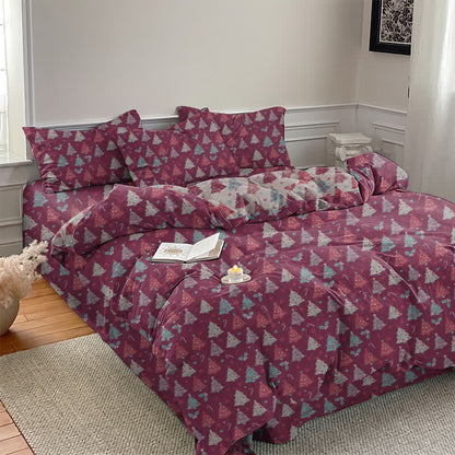 Ownkoti Festive Christmas Tree Cotton Bedding Set - image 17