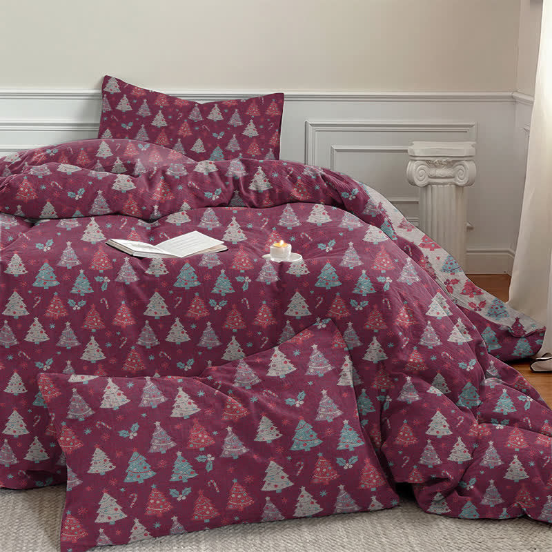 Ownkoti Festive Christmas Tree Cotton Bedding Set - image 20