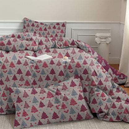 Ownkoti Festive Christmas Tree Cotton Bedding Set - image 28