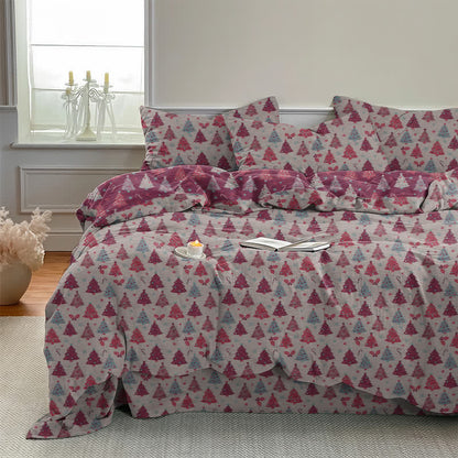 Ownkoti Festive Christmas Tree Cotton Bedding Set - image 26