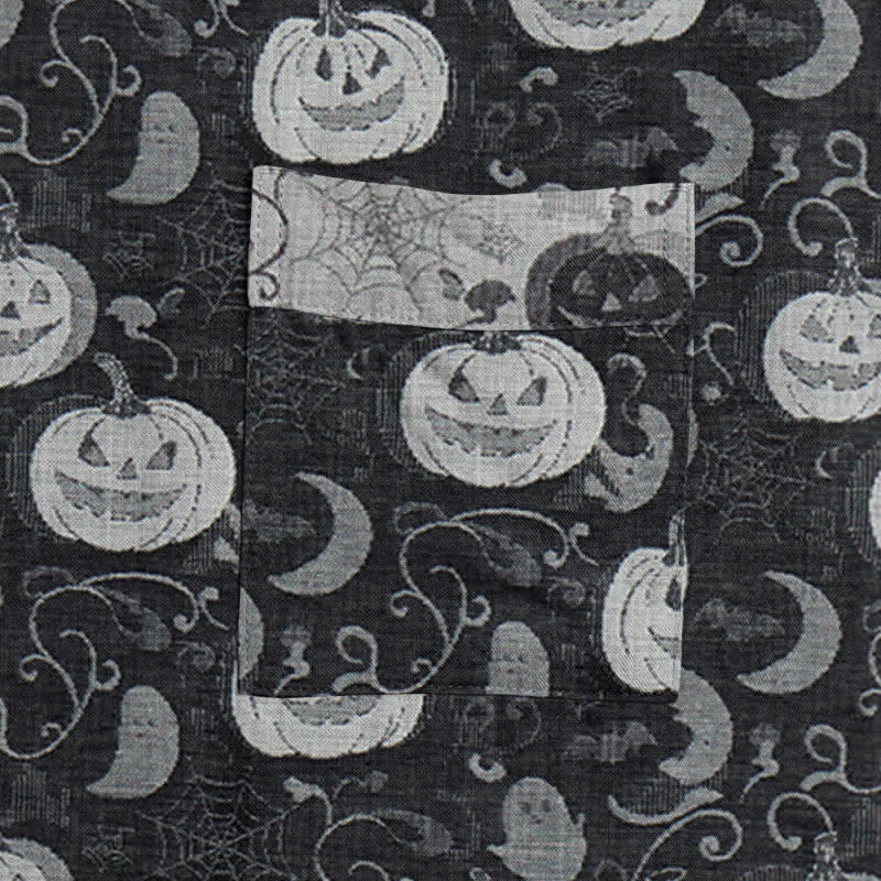 Ownkoti Halloween Pumpkin Moon Cotton Kimono Robe - image 4