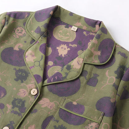 Ownkoti Whimsical Halloween Creature Pumpkin Loungewear Set - image 8
