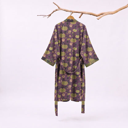 Ownkoti Halloween Pumpkin Monster Cotton Kimono Robe - image 1