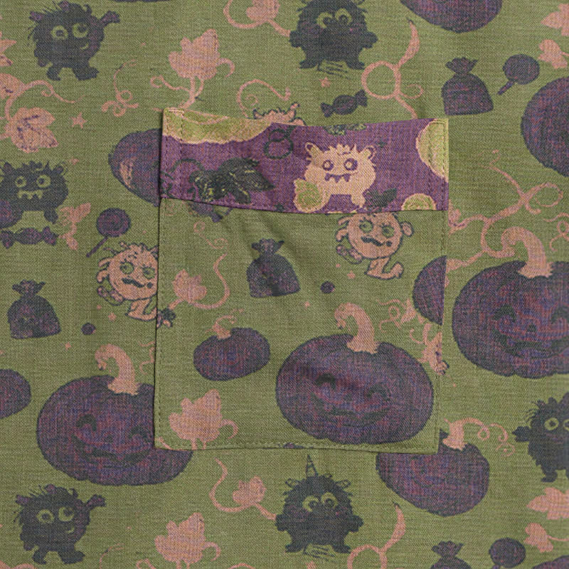 Ownkoti Halloween Pumpkin Monster Cotton Kimono Robe - image 9