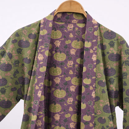 Ownkoti Halloween Pumpkin Monster Cotton Kimono Robe - image 7