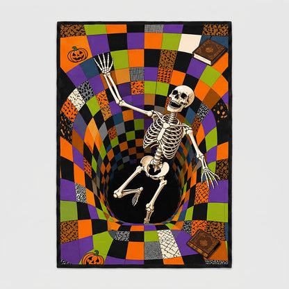 Ownkoti Falling Skeleton 3D Vortex Non-slip Area Rug - image 4