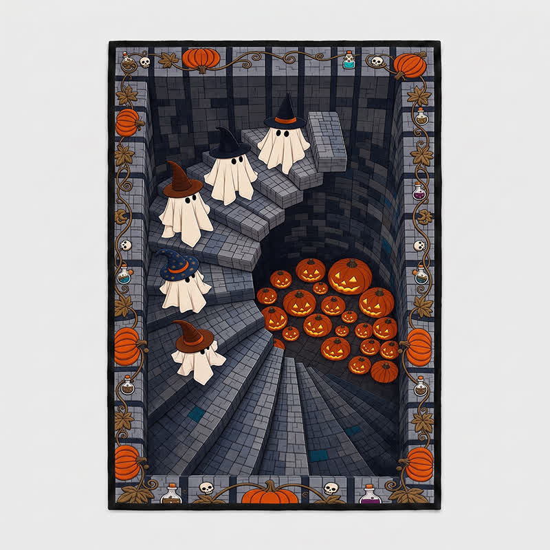 Ownkoti 3D Ghost Staircase Optical Illusion Area Rug - image 4