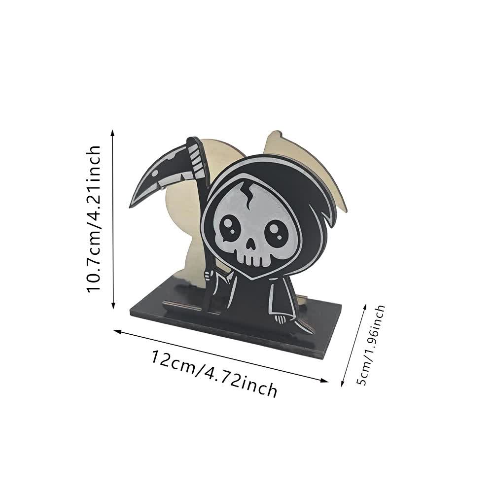 Ownkoti Cute Grim Reaper & Pirate Skeleton Vertical Tissue Stand - image 2