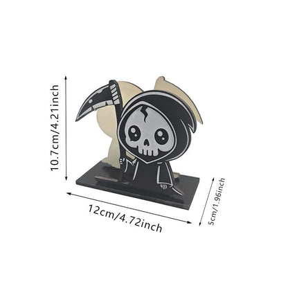 Ownkoti Cute Grim Reaper & Pirate Skeleton Vertical Tissue Stand - image 2
