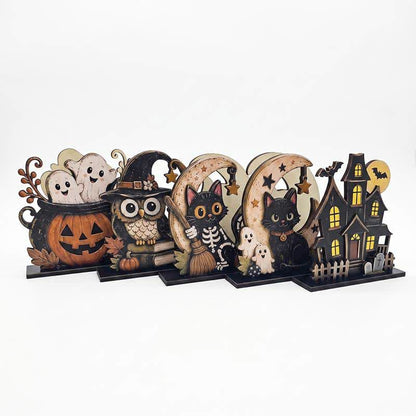 Ownkoti Wooden Halloween Spook Napkin Holder - Set 5 Patterns - 5PCS - image 10