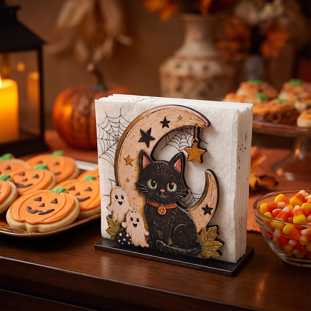 Ownkoti Wooden Halloween Spook Napkin Holder - image 7