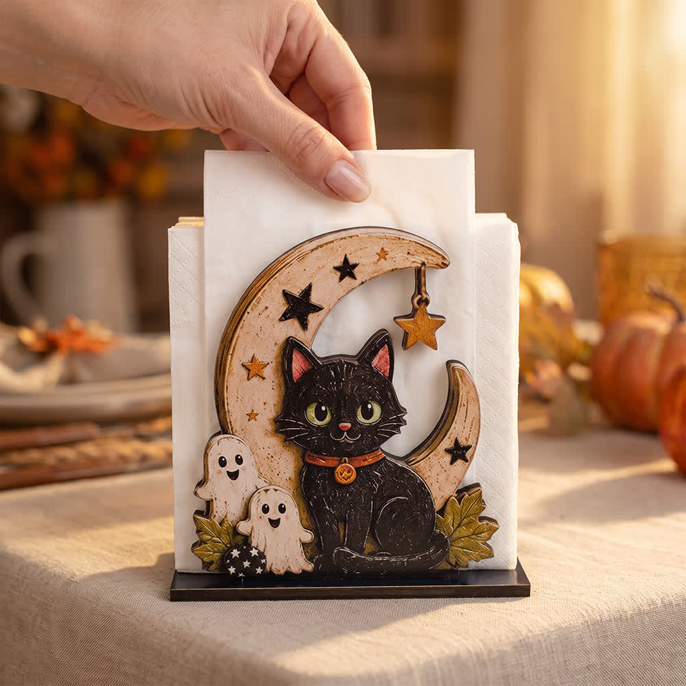 Ownkoti Wooden Halloween Spook Napkin Holder - image 8