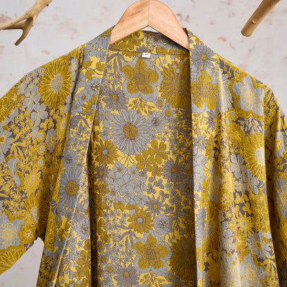 Ownkoti Retro Muted Floral Cotton Lounge Robe - image 2