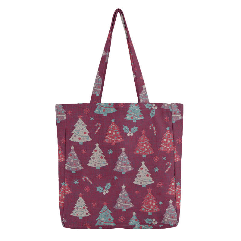 Ownkoti Christmas Tree Cotton Tote Shoulder Bag - image 10