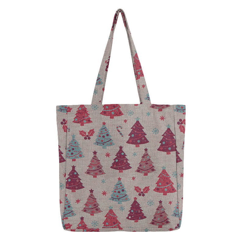 Ownkoti Christmas Tree Cotton Tote Shoulder Bag - image 15