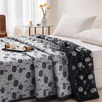 Ownkoti Halloween Pumpkin Ghost Reversible Cotton Blanket - image 7