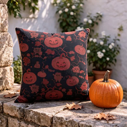 Ownkoti Multi‑Color Halloween Pumpkin & Monster Cotton Pillow - image 5