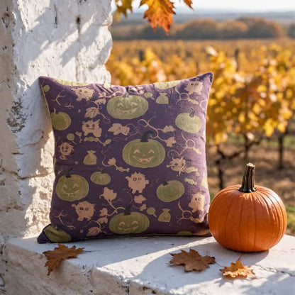 Ownkoti Multi‑Color Halloween Pumpkin & Monster Cotton Pillow - image 9