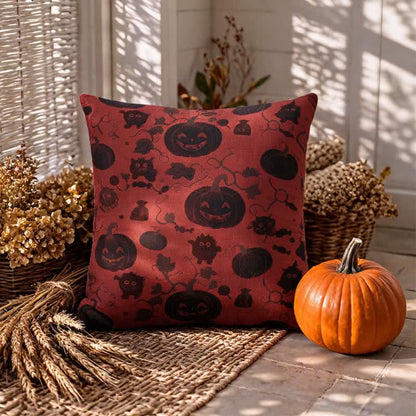 Ownkoti Multi‑Color Halloween Pumpkin & Monster Cotton Pillow - image 2